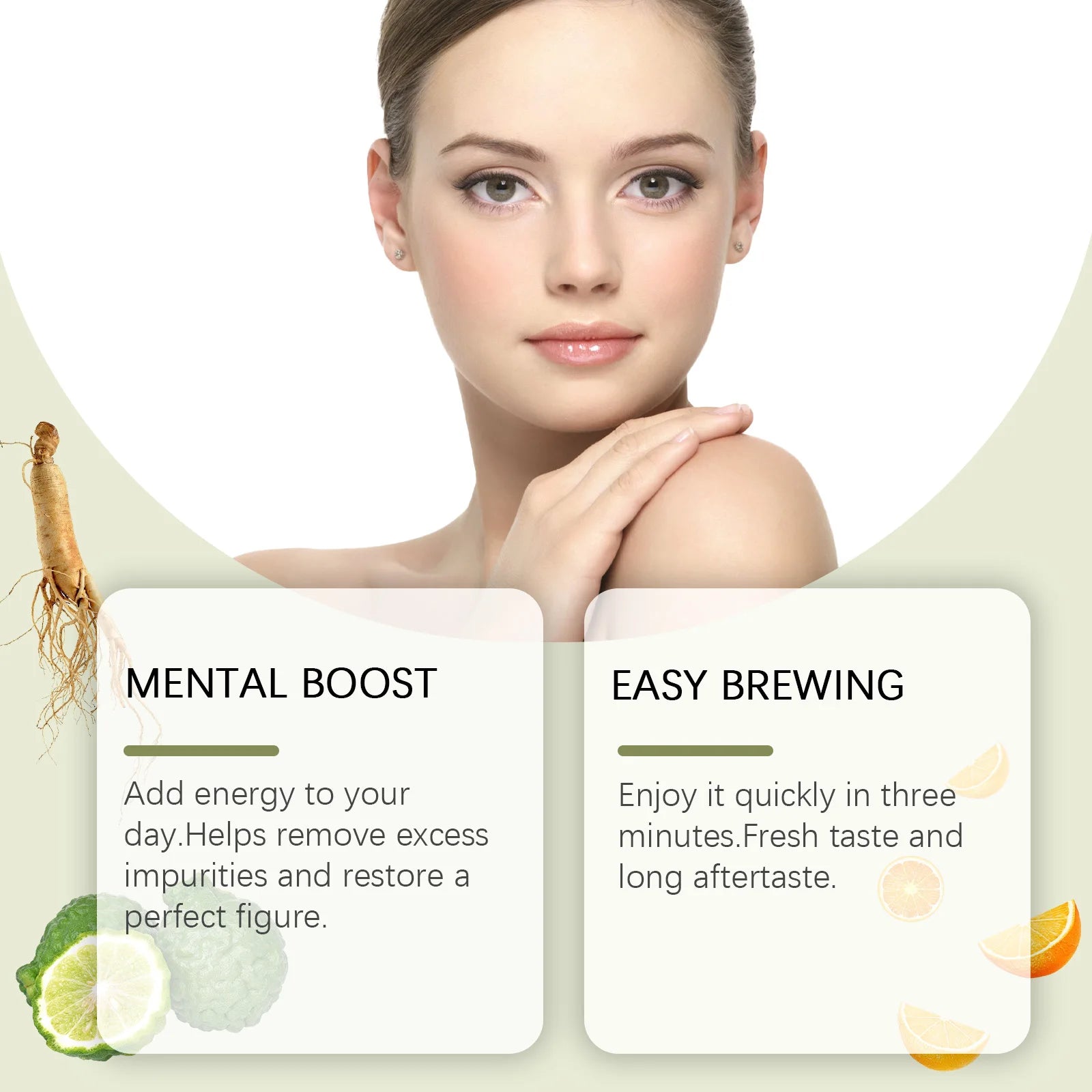 Googeer 6pcs Detox Herbal Tea Support Energy Health Slimming Body Repair Body Fat Metabolism Weight Loss Body Detoxifying Tea