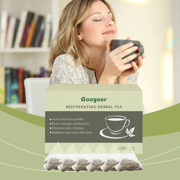 Googeer 6pcs Detox Herbal Tea Support Energy Health Slimming Body Repair Body Fat Metabolism Weight Loss Body Detoxifying Tea