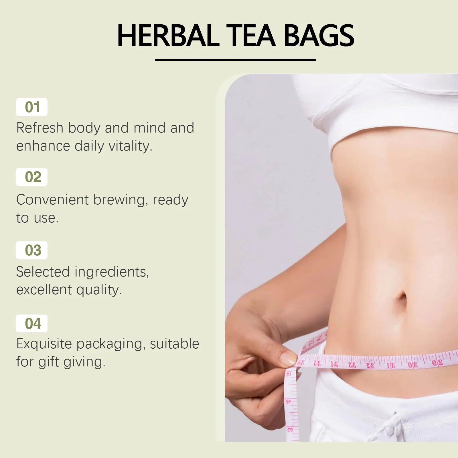Googeer 6pcs Detox Herbal Tea Support Energy Health Slimming Body Repair Body Fat Metabolism Weight Loss Body Detoxifying Tea