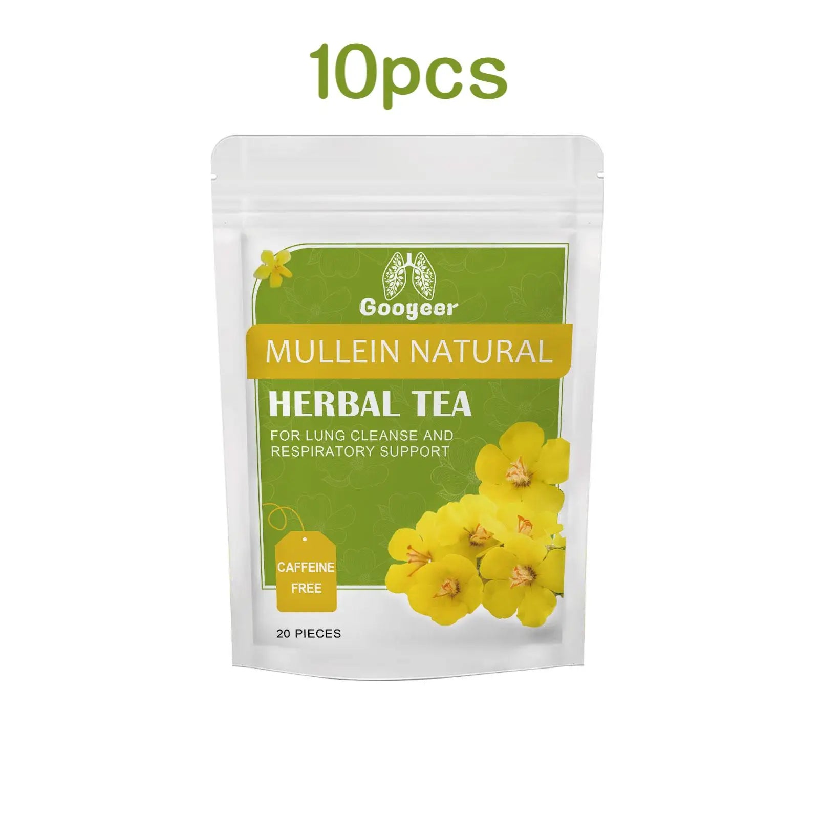 Googeer 20pcs Herbal Tea For Lung Cleansing Liver Detox Supplement Support Lung Health Light Fresh Taste Repair Herbal Tea