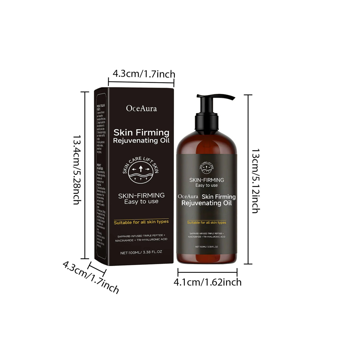Oceaura Body Firming Essential Oil Daily Nourishing Enhance Skin Luster Rejuvenating Fade Fine Lines Anti-aging Skin Firming Oil