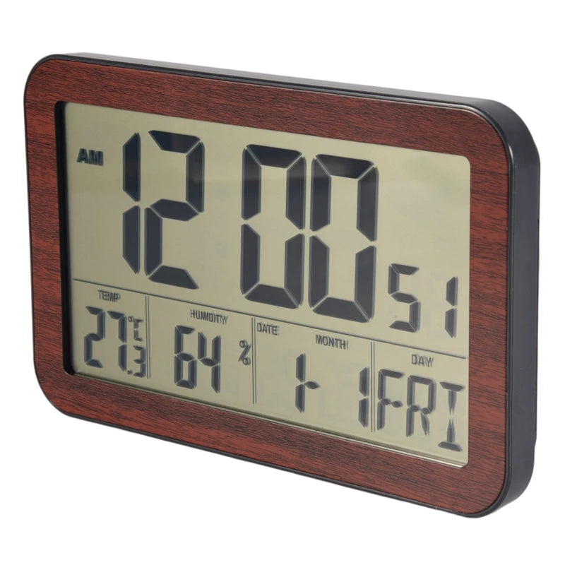 Large Screen Digital Wall Clock Home Electronic Wall Clock Student Electronic Alarm Clock Digital Display Desk Clock B