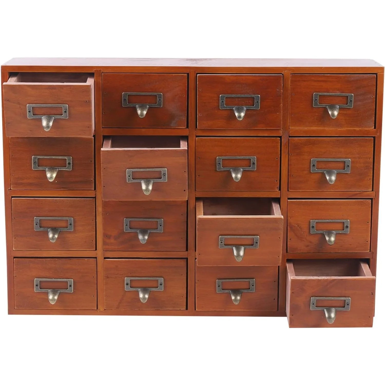 16 Traditional Chinese Medicine Cabinet, 14 X 20in Apothecary Cabinet Medicine Cabinet Organizer Herbal、Tea Bag、Jewelry Storage