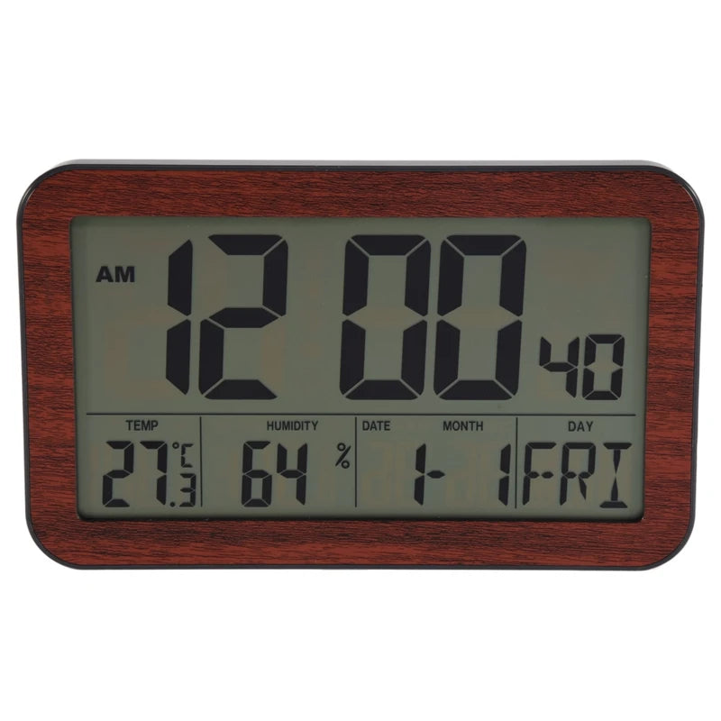 Large Screen Digital Wall Clock Home Electronic Wall Clock Student Electronic Alarm Clock Digital Display Desk Clock B