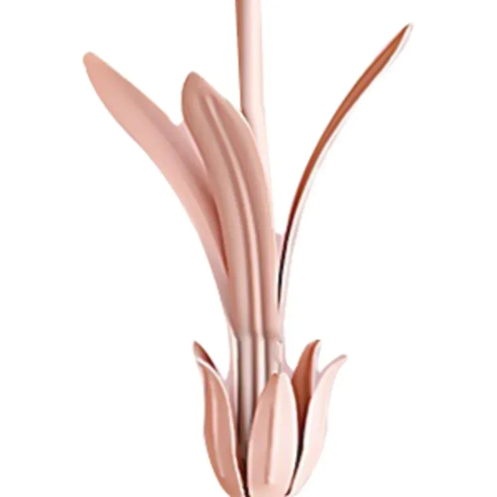 Bymaocar Pink Flower Desk Light LED Table 110V Fashional Lamp Indoor Lighting E27 Home Decor W/ Glass Lampshade for Bedroom Desk