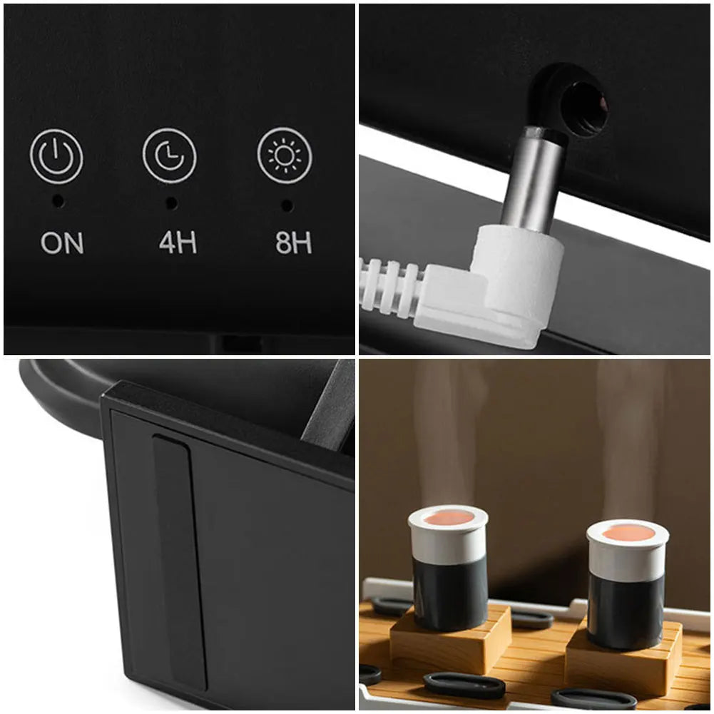 250ml Ocean Liner Essential Oil Diffuser with Remote Control Aromatherapy Diffuser Auto Shut-Off Night Light for Home Room