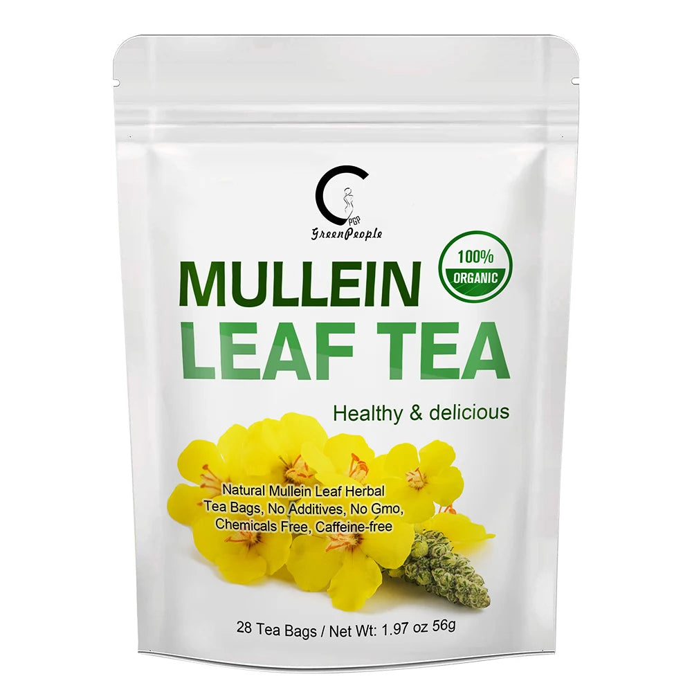Herbal Tea for Respiratory Support | Mullein Leaf & Herbal Blend for Lung Health & Wellness | Caffeine-Free