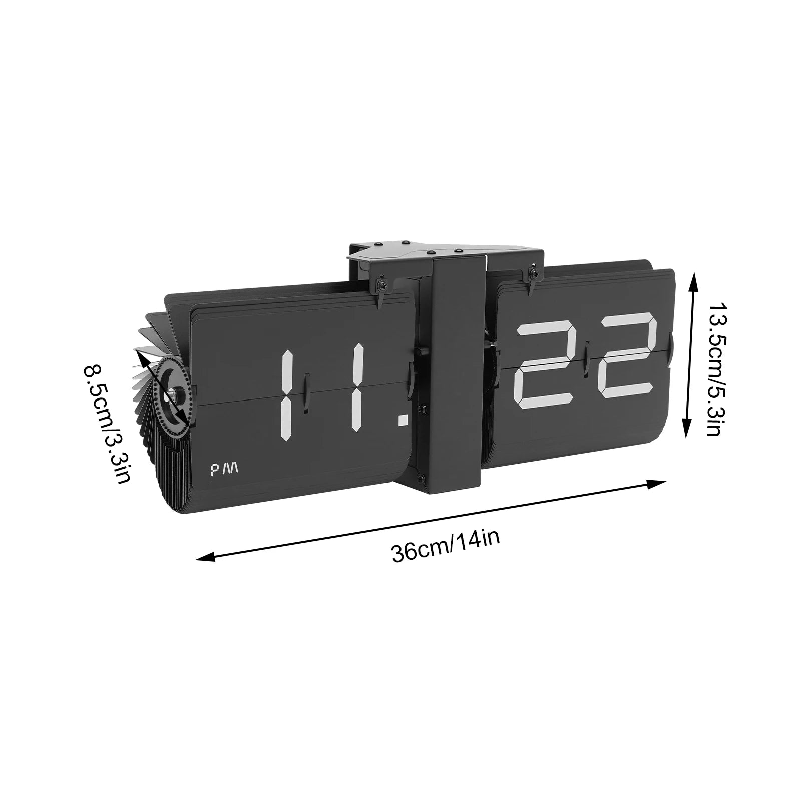 Flipping Out Digital Alarm Clock for Bedroom with Large LED Display Battery Operated Desk Clock for Kids adults  Birthday