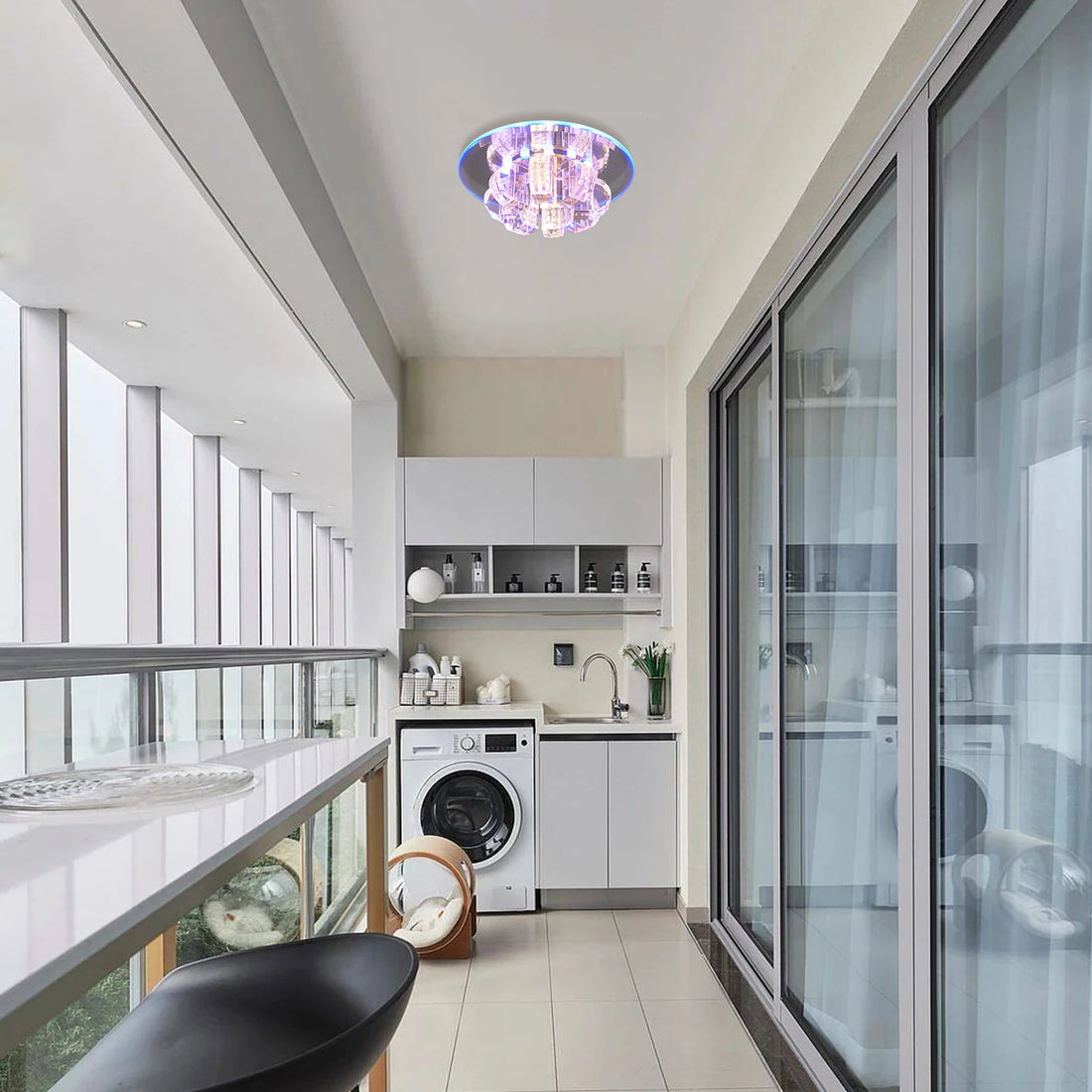 LED Crystal Ceiling Lamp Living Room Bedroom Chandelier Light Indoor Lighting Home Decorative Lamp