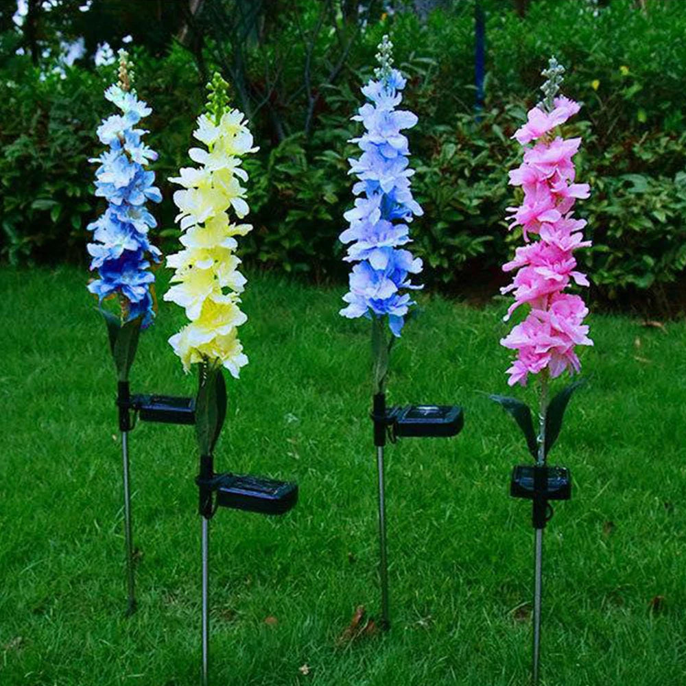 LED Luminous Hyacinth Light Automatic Lighting Solar Charging Garden Decorative Lamp Outdoor Waterproof Landscape Light