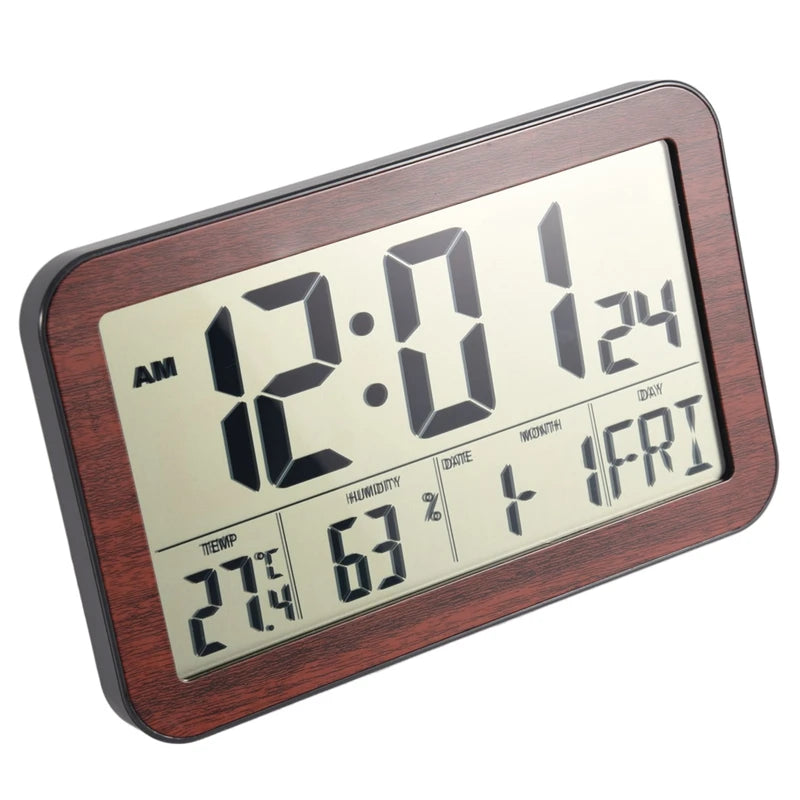 Large Screen Digital Wall Clock Home Electronic Wall Clock Student Electronic Alarm Clock Digital Display Desk Clock B