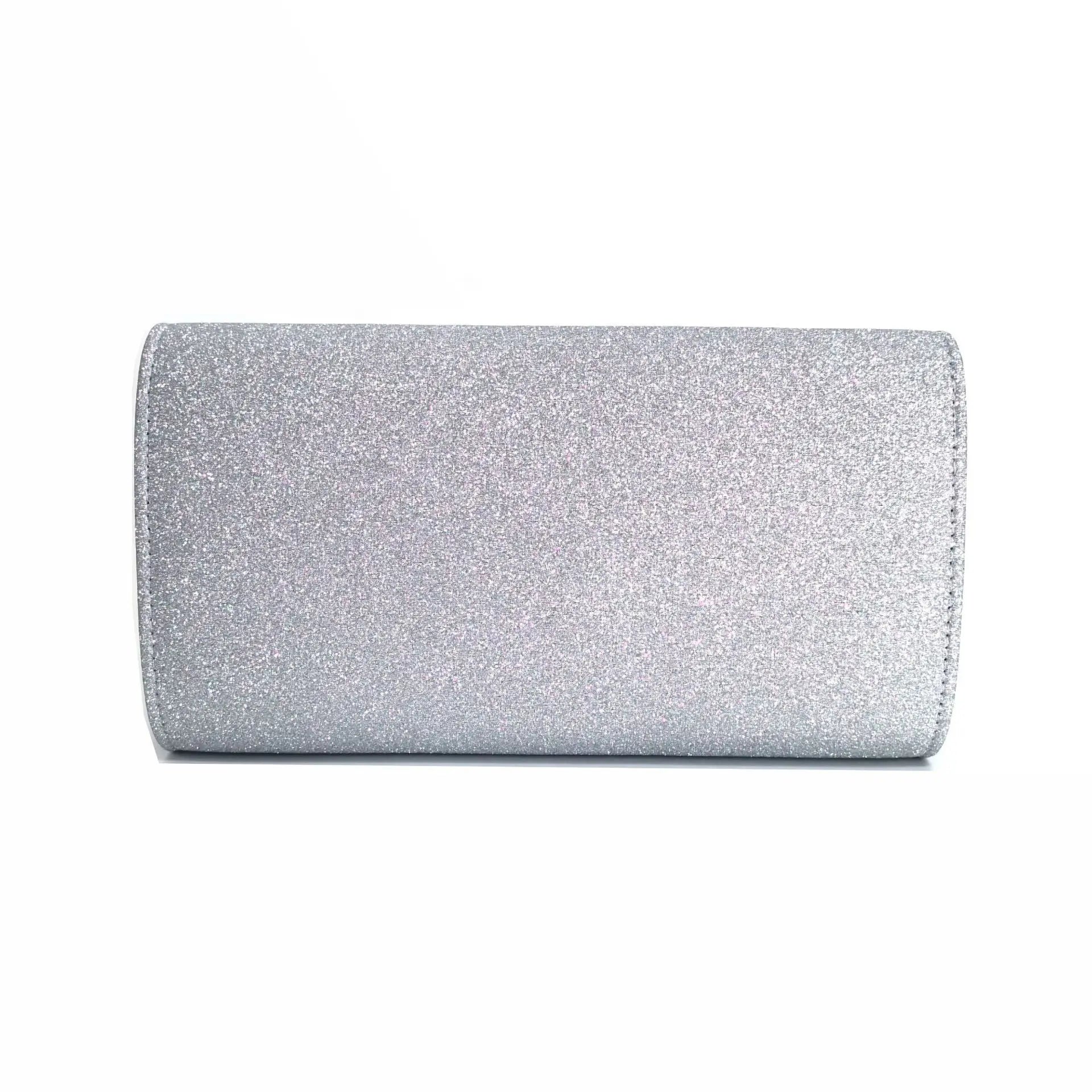 Free shipping!!!PU Leather & Polyester Easy Matching Clutch BagLovely Jewelry with chain & with rhinestone bowknot pattern