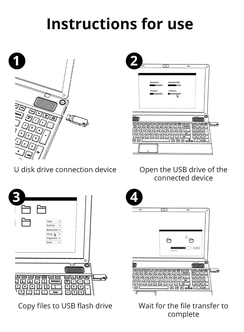 3PCS 3-in-1 USB Flash Drive 128GB 64GB 32GB 16GB 8GB, USB 2.0 High Speed U Disk, Type-C Metal Pen Drive For PC Laptops Tablets